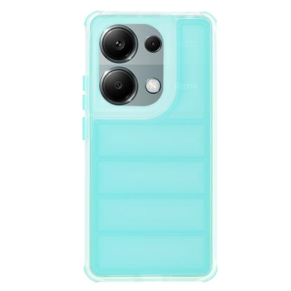 Hülle für Xiaomi Redmi Note 13 Pro 4G / Poco M6 Pro 4G, Techsuit, Wave Shield, Türkis