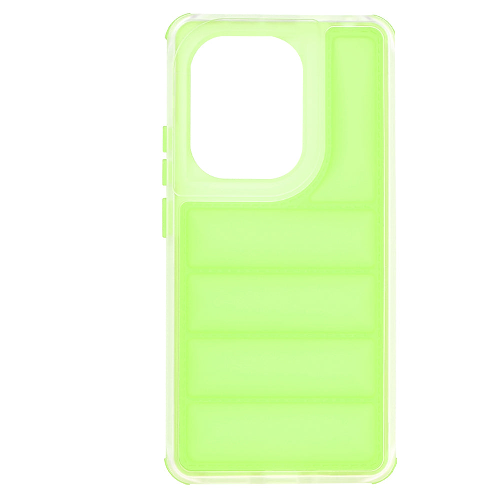Hülle für Xiaomi Redmi Note 13 Pro 4G / Poco M6 Pro 4G, Techsuit, Wave Shield, Grün
