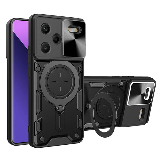 Hülle für Xiaomi Redmi Note 13 Pro+, Techsuit, CamGuard Pro, Schwarz