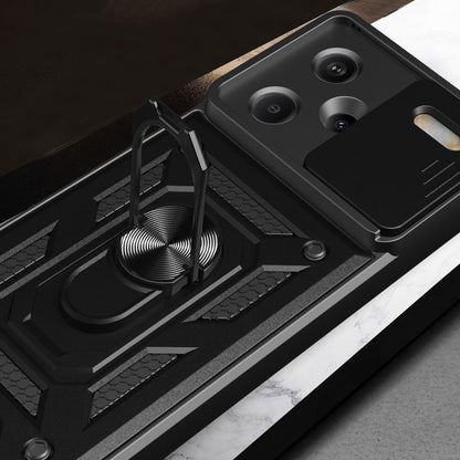 Hülle für Xiaomi Redmi Note 13 Pro+, Techsuit, CamShield, Schwarz