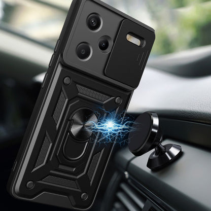 Hülle für Xiaomi Redmi Note 13 Pro+, Techsuit, CamShield, Schwarz