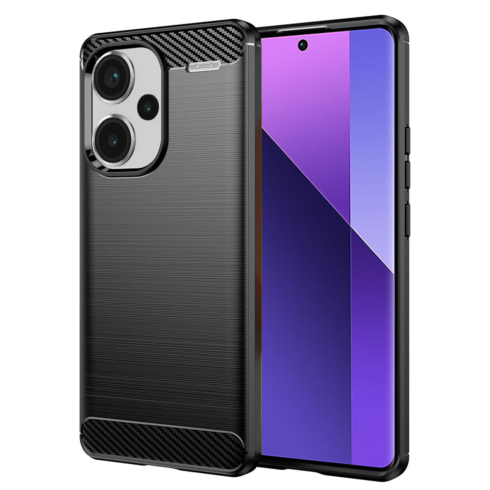 Hülle für Xiaomi Redmi Note 13 Pro+, Techsuit, Carbon, Schwarz