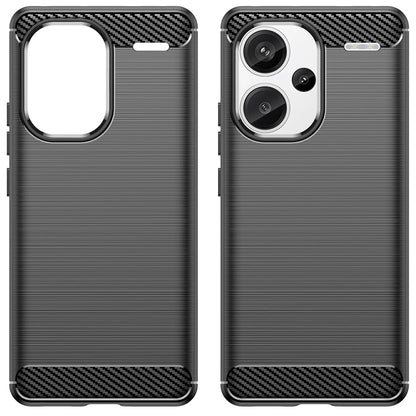 Hülle für Xiaomi Redmi Note 13 Pro+, Techsuit, Carbon, Schwarz