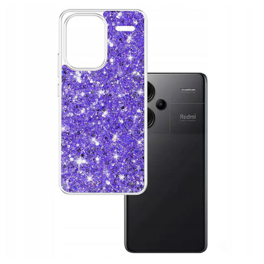 Hülle für Xiaomi Redmi Note 13 Pro+, Techsuit, Glitzernd, Lila
