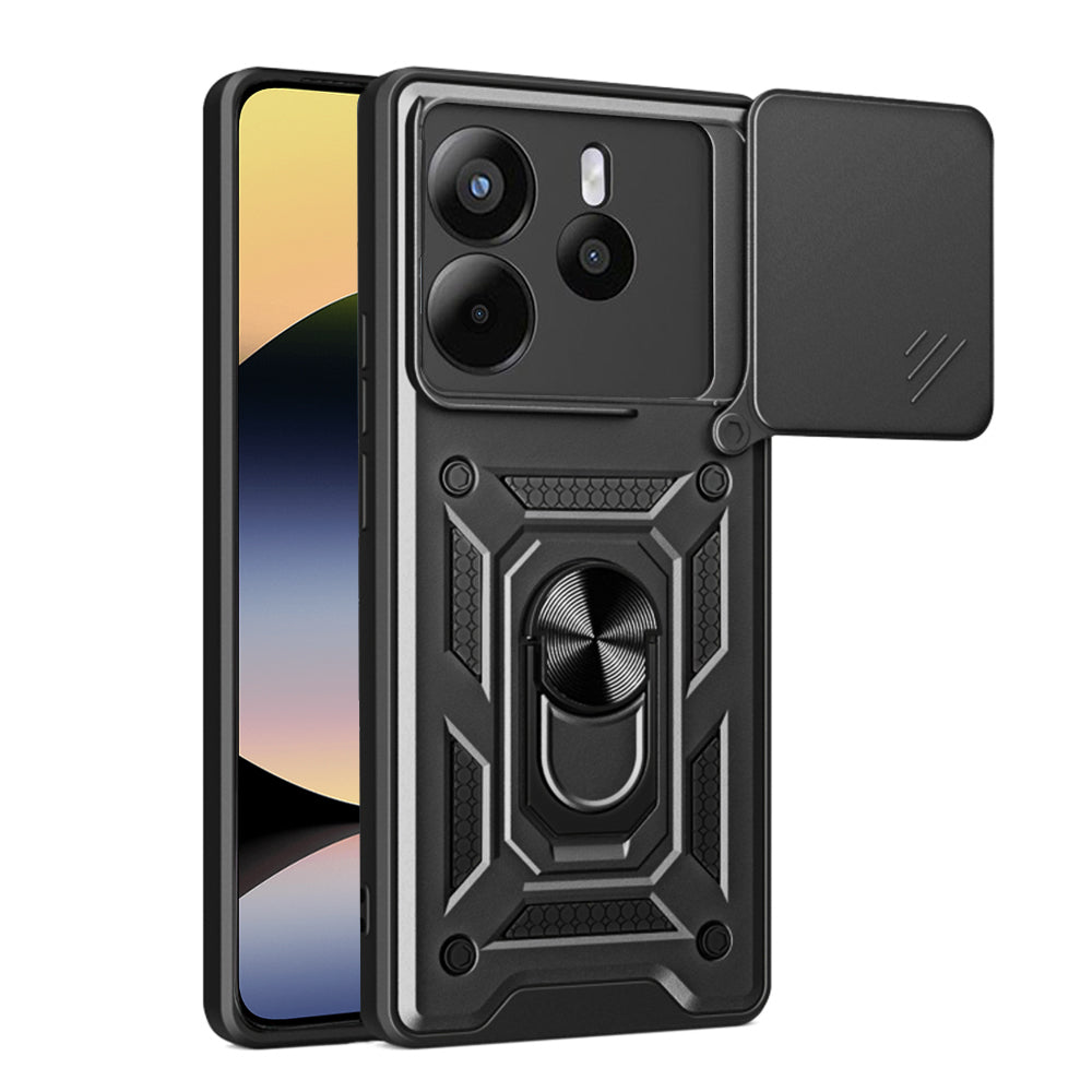 Hülle für Xiaomi Redmi Note 14 4G (Regional), Techsuit, CamShield, Schwarz