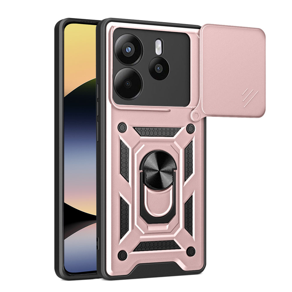 Hülle für Xiaomi Redmi Note 14 4G (Regional), Techsuit, CamShield, Rosa