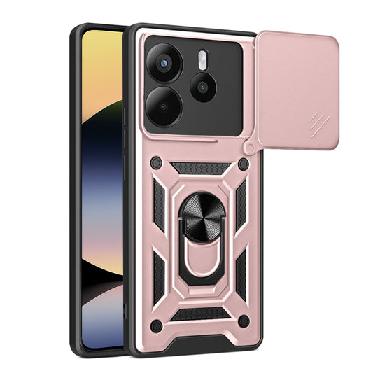 Hülle für Xiaomi Redmi Note 14 4G (Regional), Techsuit, CamShield, Rosa