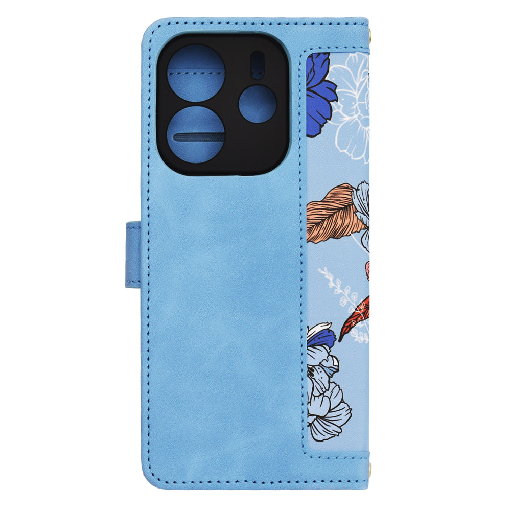 Hülle für Xiaomi Redmi Note 14 4G (Regional), Techsuit, FlipCraft, Blau