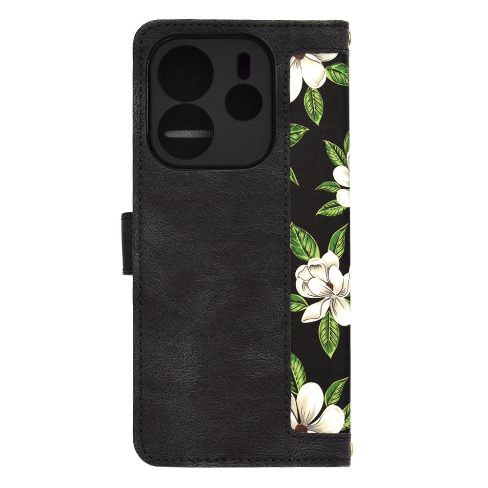 Hülle für Xiaomi Redmi Note 14 4G (Regional), Techsuit, FlipCraft, Schwarz