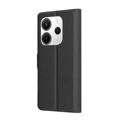 Hülle für Xiaomi Redmi Note 14 4G (Regional), Techsuit, Leder-Folio, Schwarz