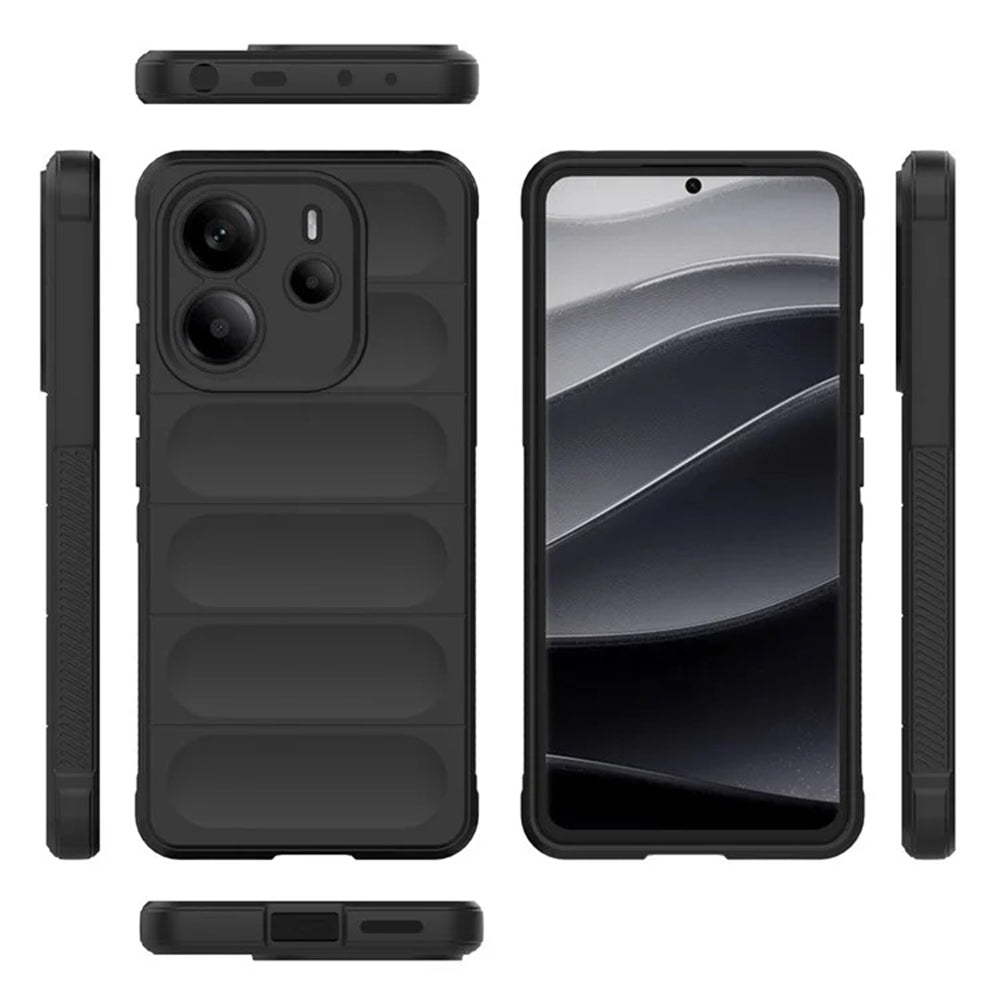 Hülle für Xiaomi Redmi Note 14 4G (Regional), Techsuit, Magic Shield, Schwarz