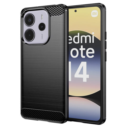 Case for Xiaomi Redmi Note 14 4G (Standard), Techsuit, Carbon, Black