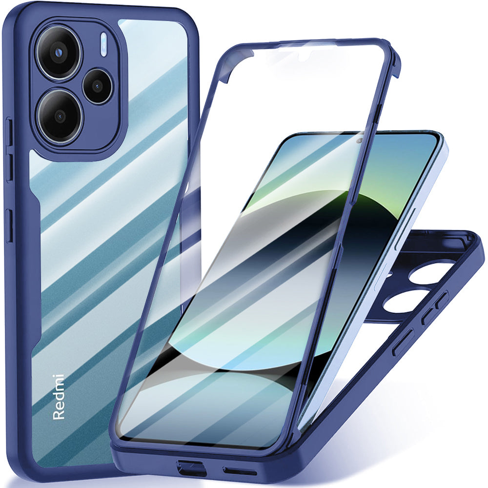 Hülle für Xiaomi Redmi Note 14 4G (Standard), Techsuit, ColorVerse 360, Blau