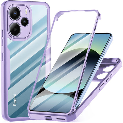 Hülle für Xiaomi Redmi Note 14 4G (Standard), Techsuit, ColorVerse 360, Lila