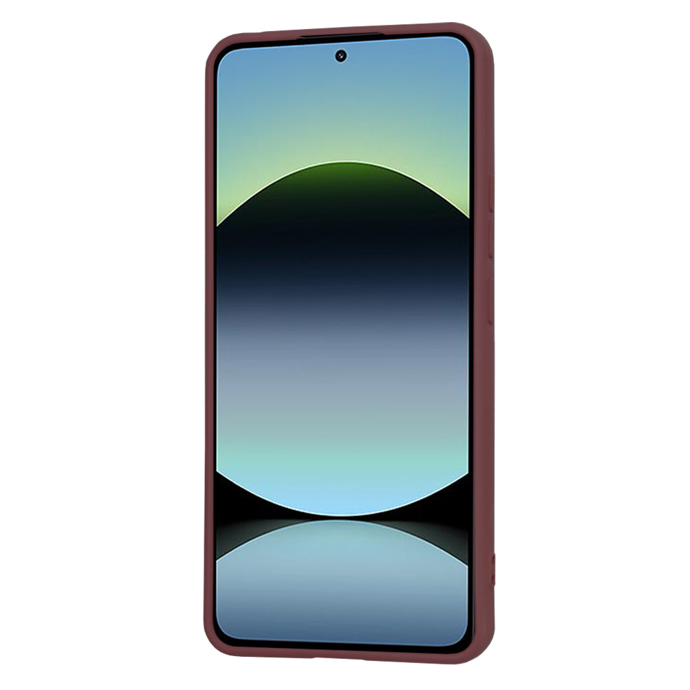 Hülle für Xiaomi Redmi Note 14 4G (Standard), Techsuit, SoftFlex, Weinrot