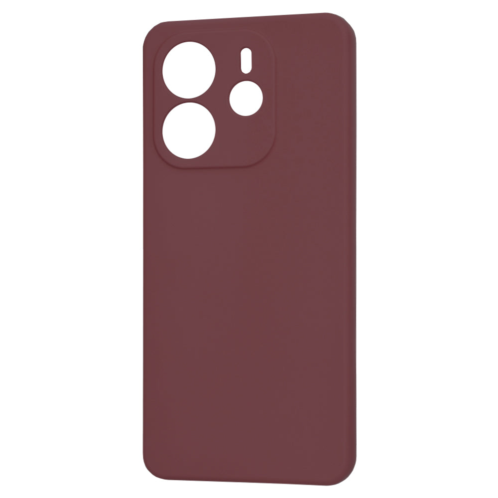 Hülle für Xiaomi Redmi Note 14 4G (Standard), Techsuit, SoftFlex, Weinrot