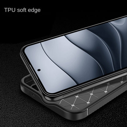 Hülle für Xiaomi Redmi Note 14 5G, Techsuit, CarbonFiber, Schwarz
