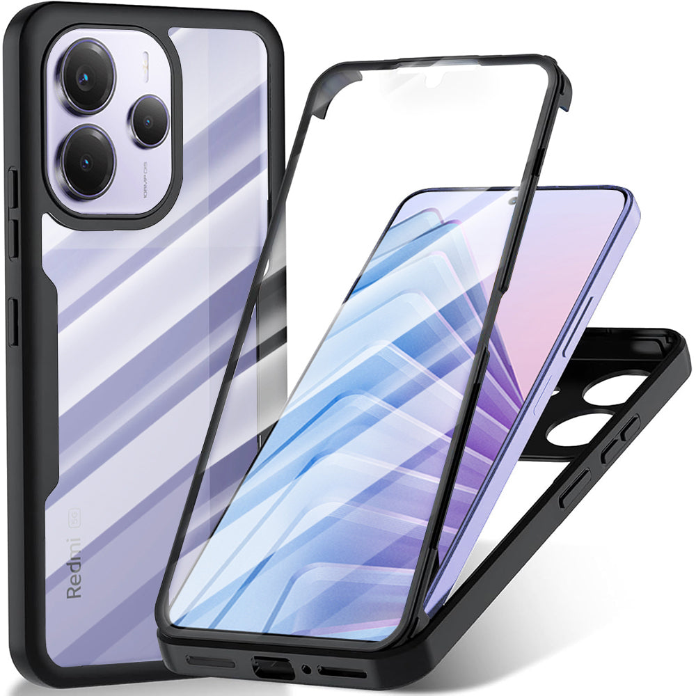 Hülle für Xiaomi Redmi Note 14 5G, Techsuit, ColorVerse 360, Schwarz