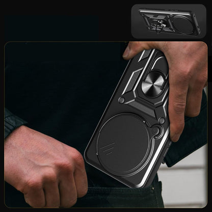 Hülle für Xiaomi Redmi Note 14 Pro 4G, Techsuit, CamShield, Schwarz