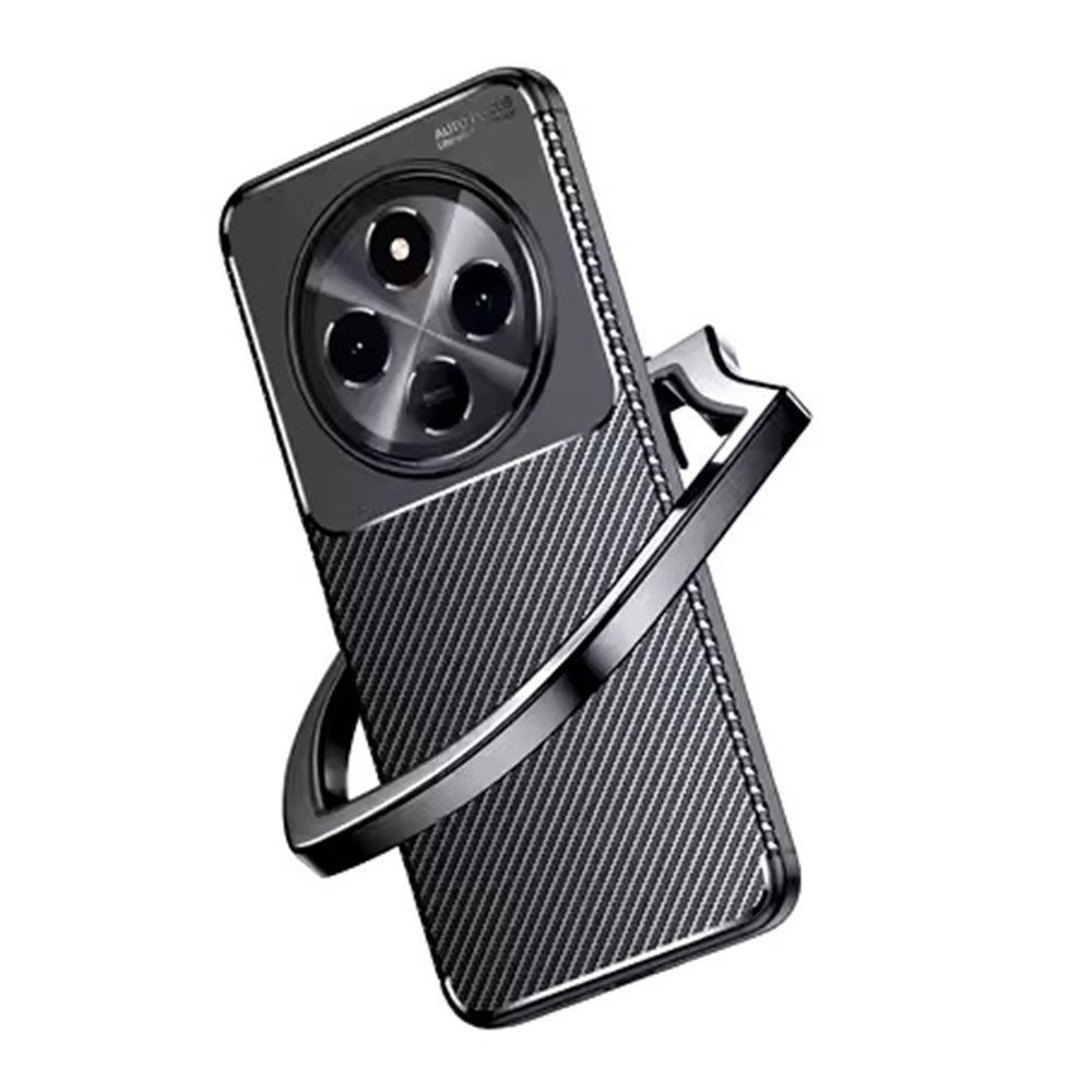 Case for Xiaomi Redmi Note 14 Pro 4G, Techsuit, CarbonFiber, Black