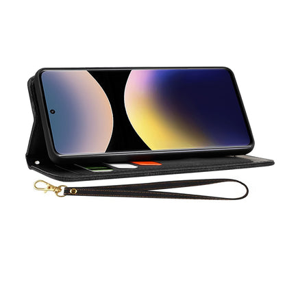 Hülle für Xiaomi Redmi Note 14 Pro 4G, Techsuit, FlipCraft, Schwarz