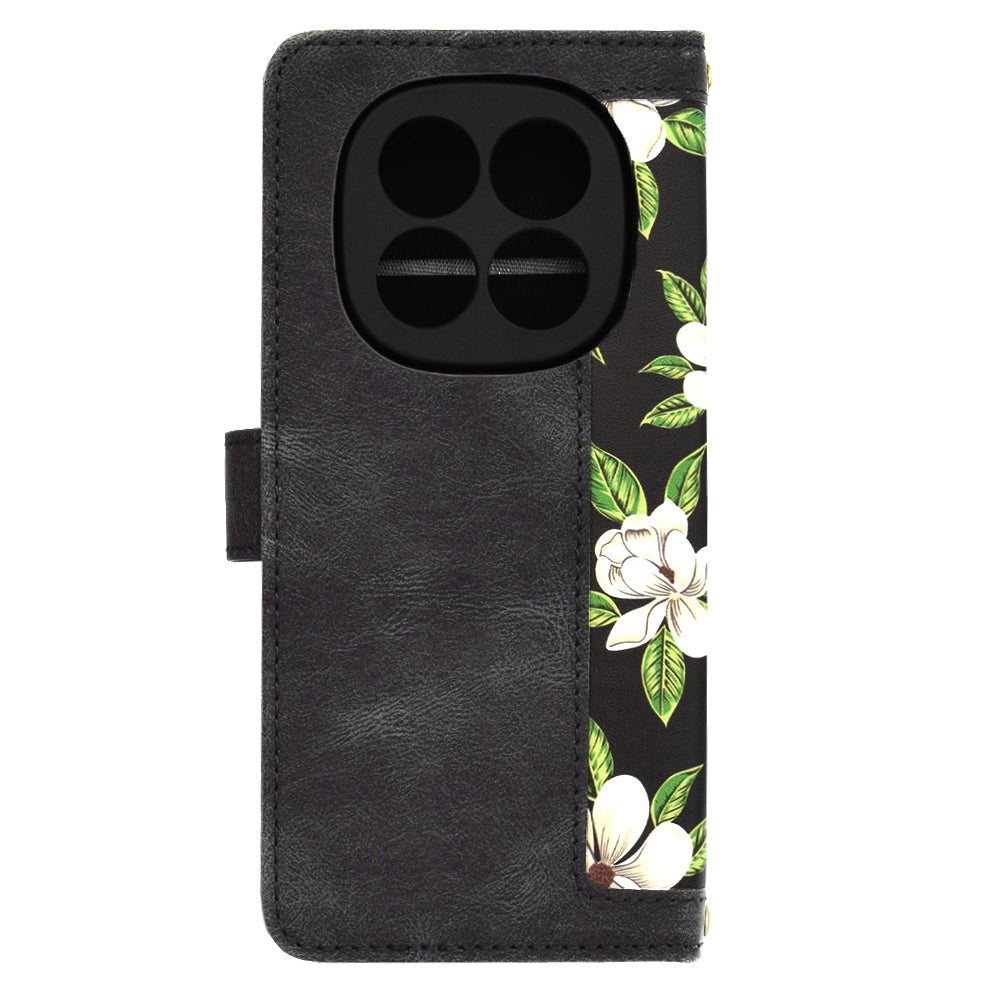 Hülle für Xiaomi Redmi Note 14 Pro 4G, Techsuit, FlipCraft, Schwarz