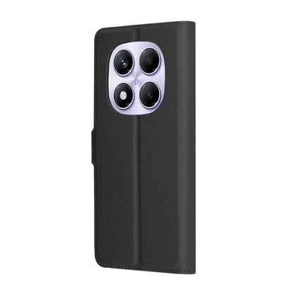 Hülle für Xiaomi Redmi Note 14 Pro 4G, Techsuit, Leder-Folio, Schwarz