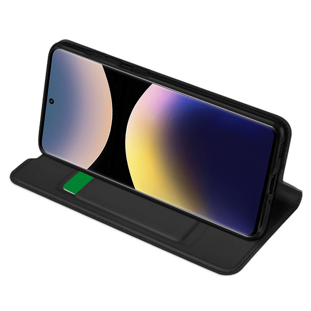 Case for Xiaomi Redmi Note 14 Pro 4G, Techsuit, Magskin Book, Black