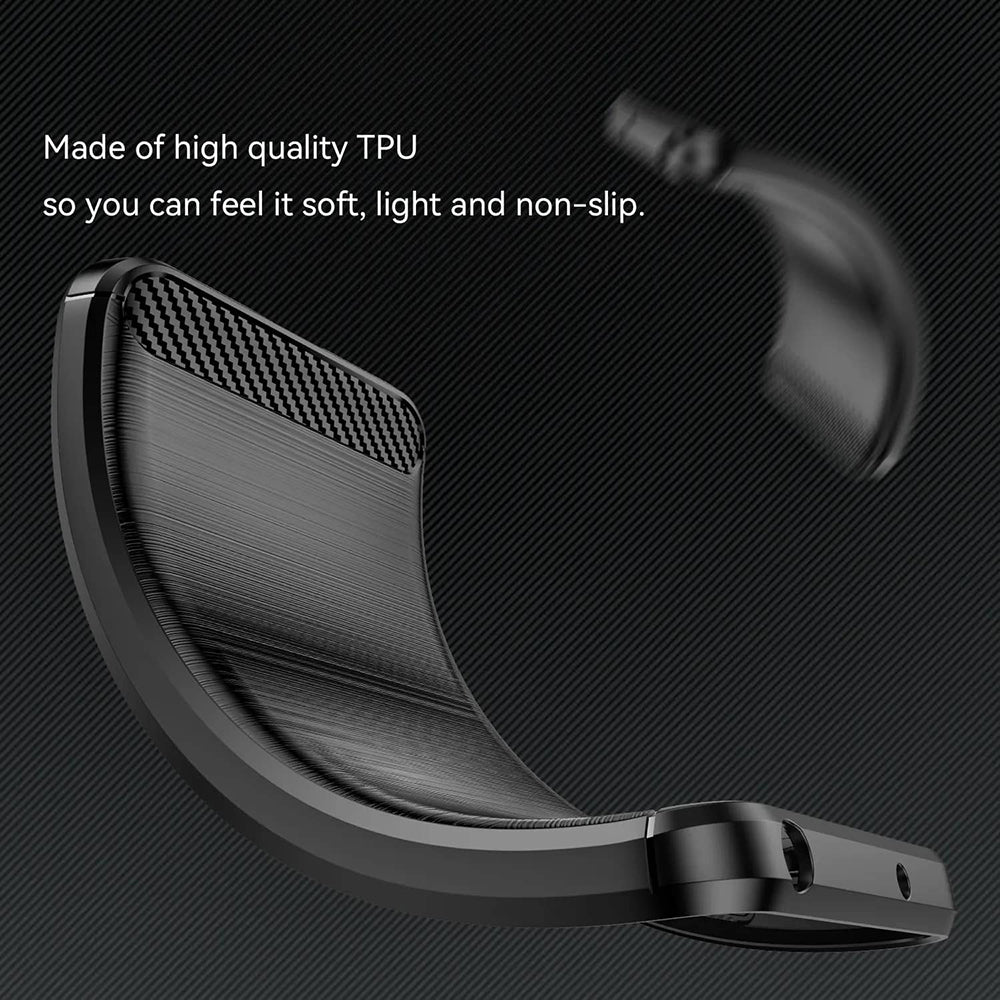 Hülle für Xiaomi Redmi Note 14 Pro+ 5G, Techsuit, Carbon, Schwarz