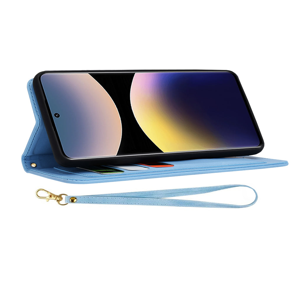 Hülle für Xiaomi Redmi Note 14 Pro+ 5G, Techsuit, FlipCraft, Blau