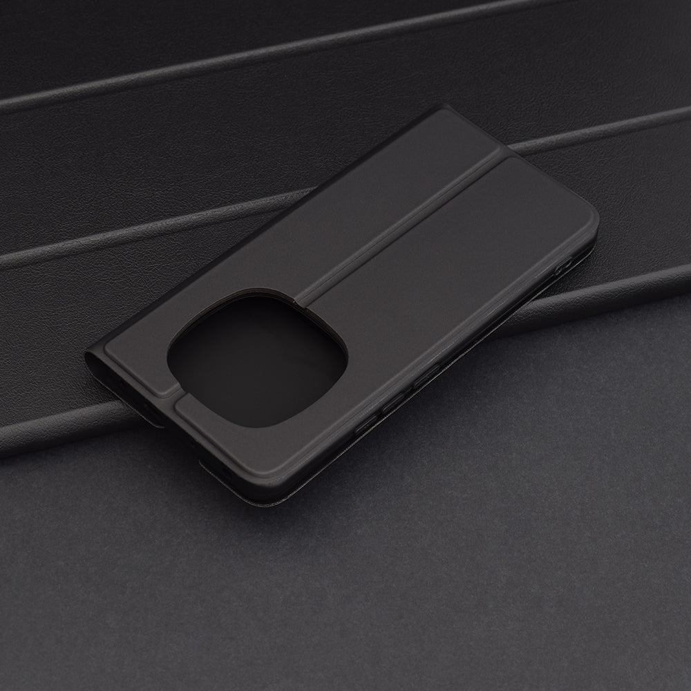 Case for Xiaomi Redmi Note 14 Pro+ 5G, Techsuit, Magskin Book, Black