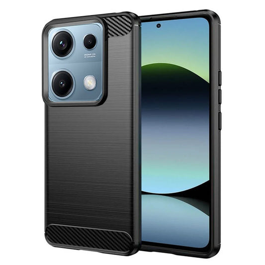 Hülle für Xiaomi Redmi Note 14S, Techsuit, Carbon, Schwarz