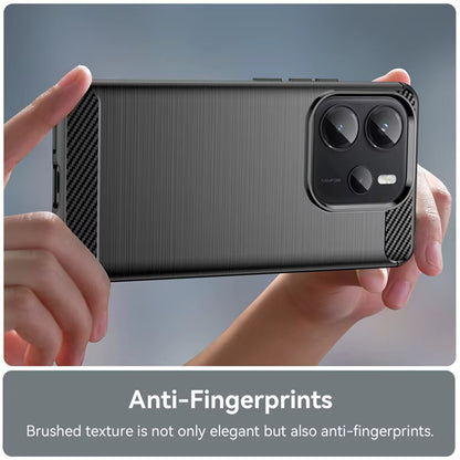 Hülle für Xiaomi Redmi Note 14S, Techsuit, Carbon, Schwarz