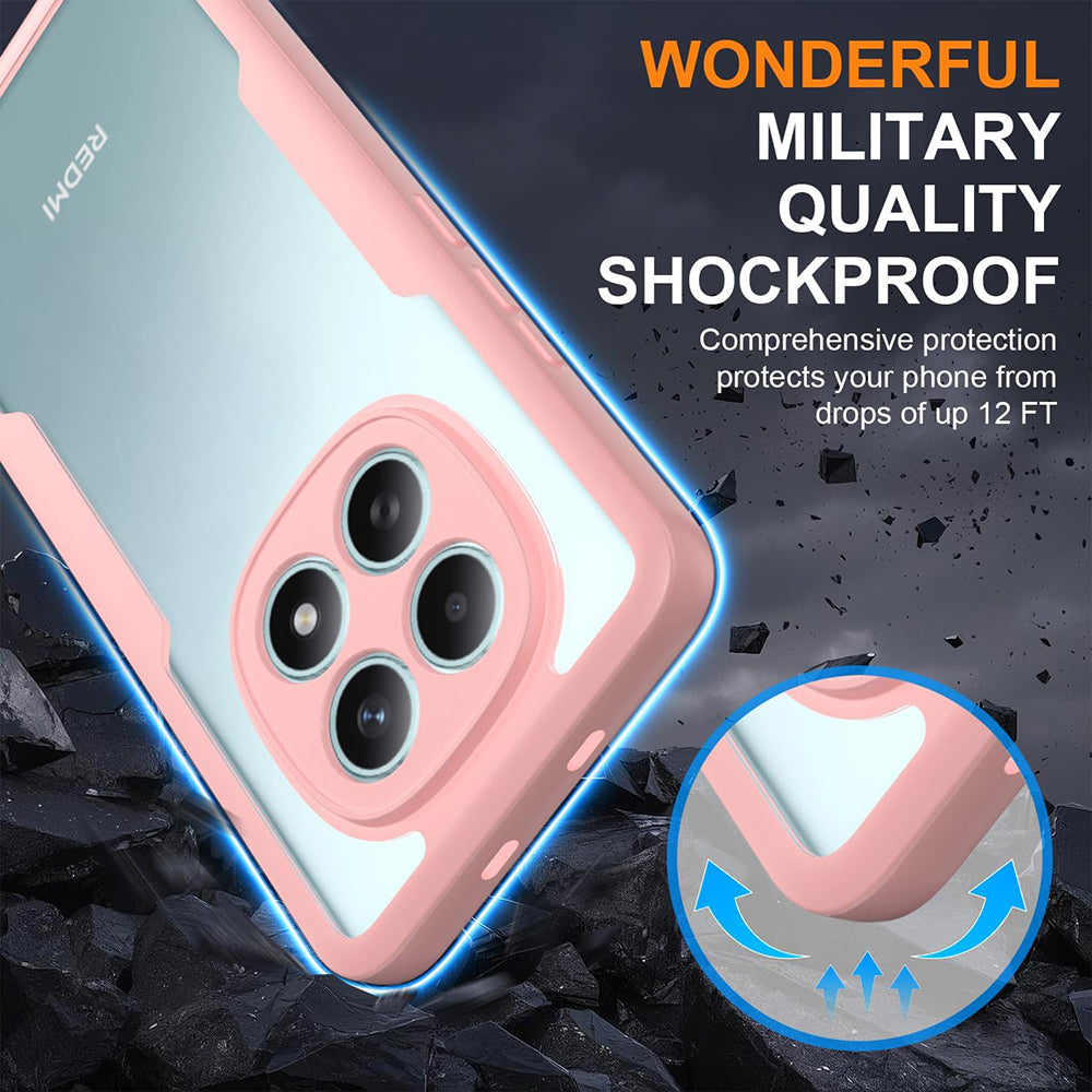 Hülle für Xiaomi Redmi Note 15 4G, Techsuit, ColorVerse 360, Rosa