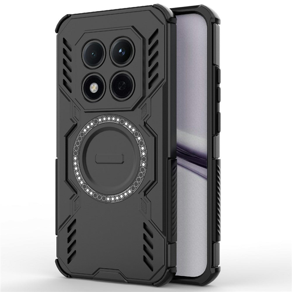 MagSafe Hülle für Xiaomi Redmi Note 15 Pro 4G, Techsuit, ArmorMag, Schwarz