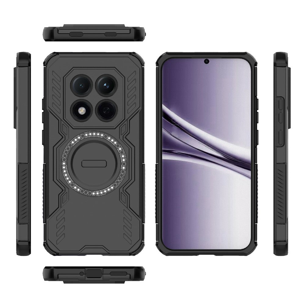 MagSafe Hülle für Xiaomi Redmi Note 15 Pro 4G, Techsuit, ArmorMag, Schwarz