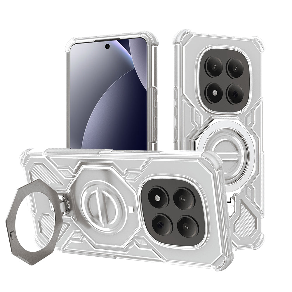 Hülle für Xiaomi Redmi Note 15 Pro 4G, Techsuit, Carbon Shield Pro, Weiß