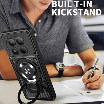 Hülle für Xiaomi Redmi Note 15 Pro 4G, Techsuit, RuggedCam, Schwarz