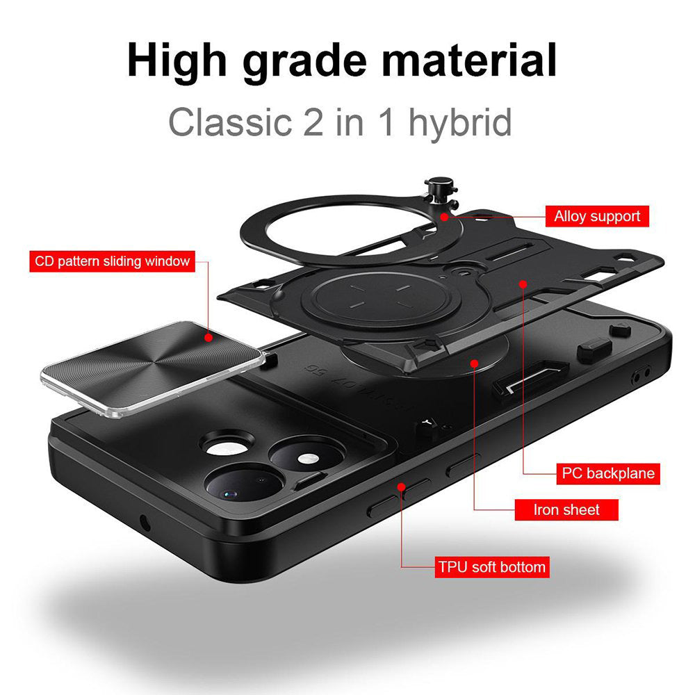 Hülle für Xiaomi Redmi Note 17 4G / Note 17 5G, Techsuit, CamGuard Pro, Roségold