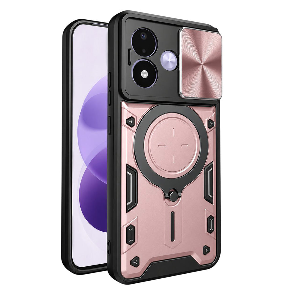 Hülle für Xiaomi Redmi Note 17 4G / Note 17 5G, Techsuit, CamGuard Pro, Roségold