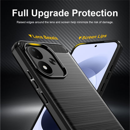 Case for Xiaomi Redmi Note 17 4G / Note 17 5G, Techsuit, Carbon, Black
