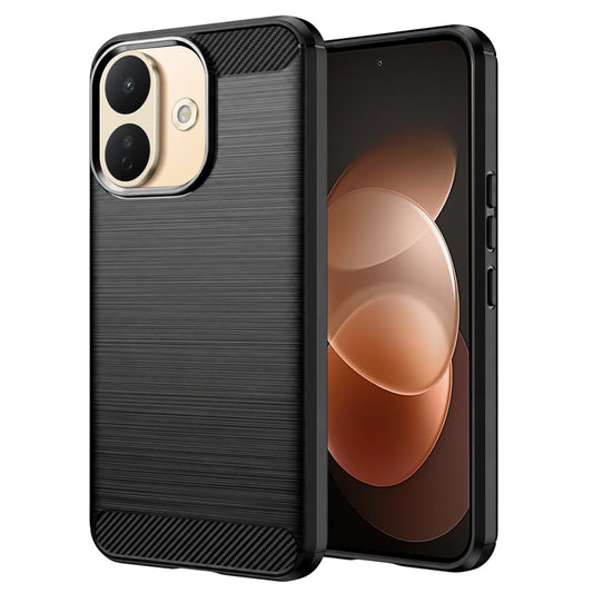 Hülle für Xiaomi Redmi Note 17 Pro, Techsuit, Carbon, Schwarz