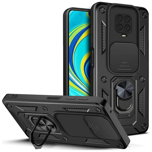 Hülle für Xiaomi Redmi Note 9S / Note 9 Pro / Note 9 Pro Max, Techsuit, CamShield, Schwarz