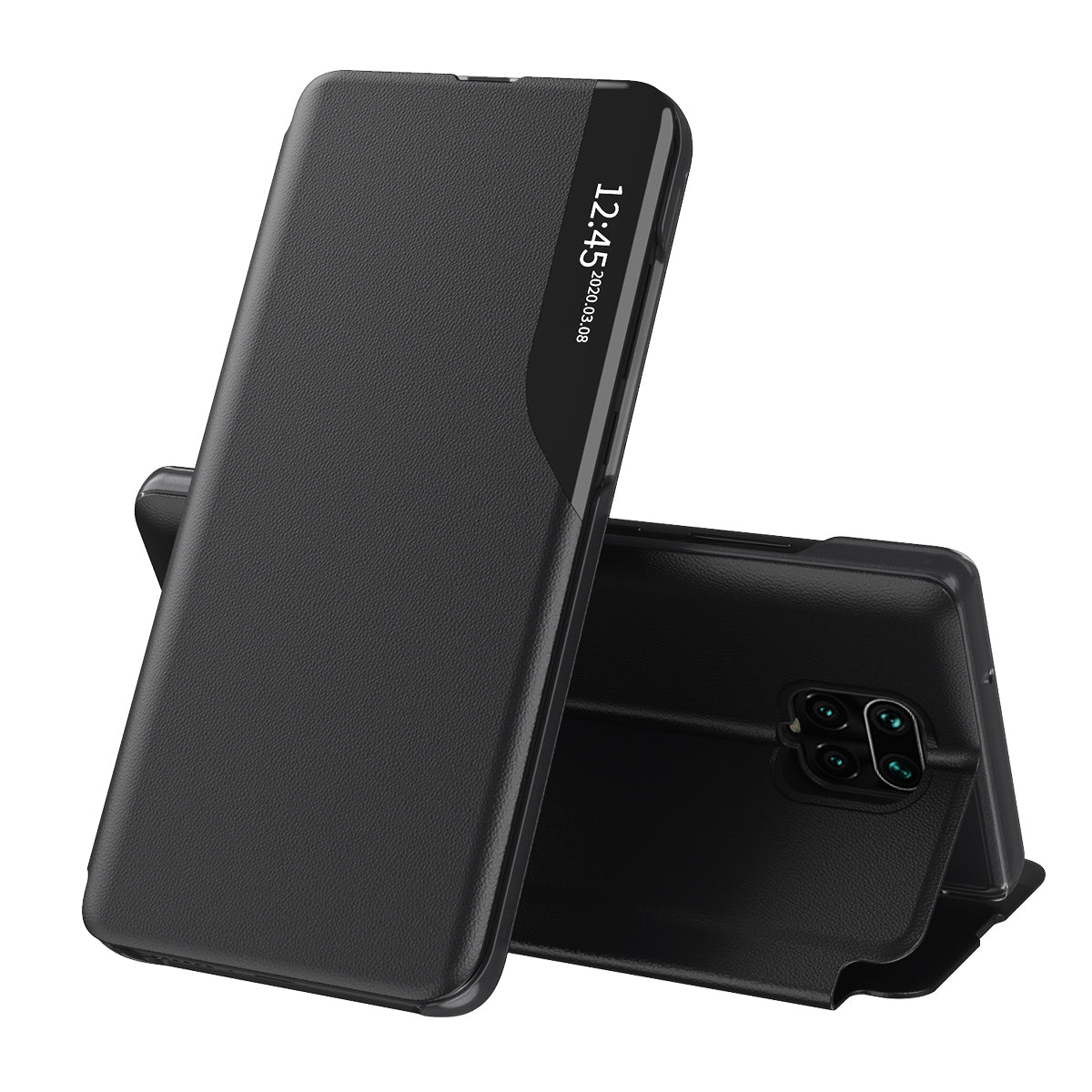 Hülle für Xiaomi Redmi Note 9S / Note 9 Pro / Note 9 Pro Max, Techsuit, eFold, Schwarz