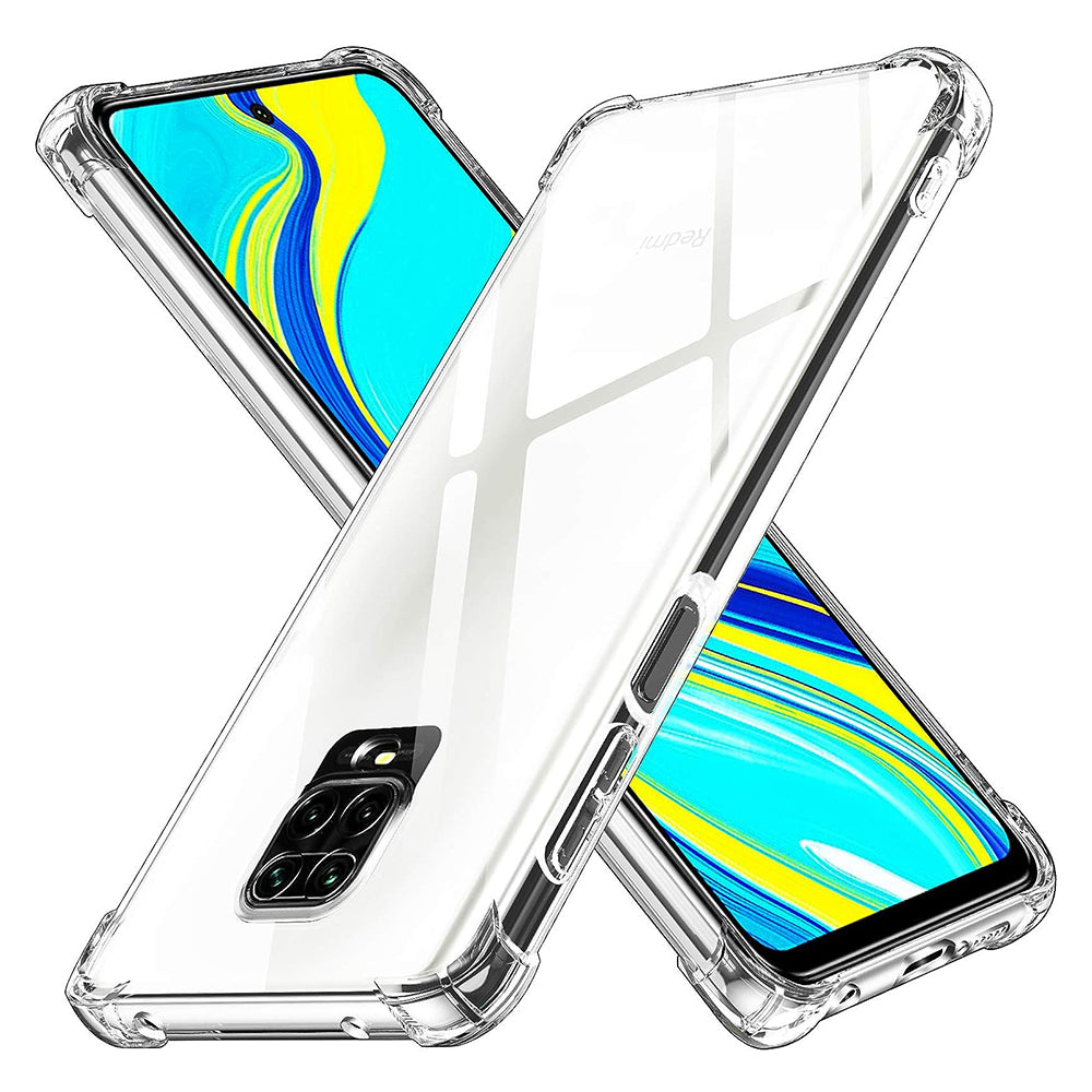 Hülle für Xiaomi Redmi Note 9S / Note 9 Pro / Note 9 Pro Max, Techsuit, stoßfest klar, transparent