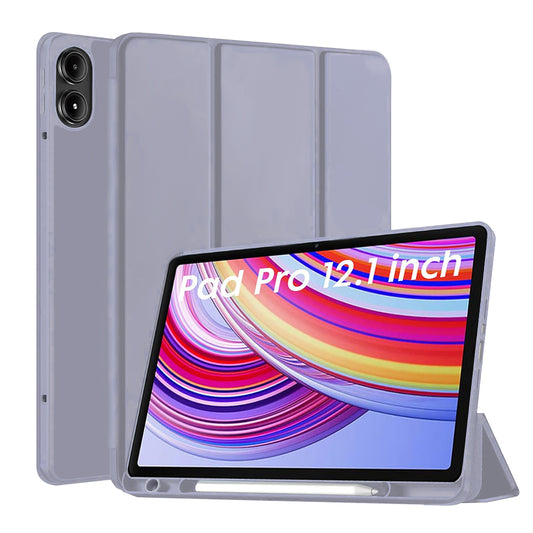 Hülle für Xiaomi Redmi Pad Pro / Pad / Pad Pro 5G, Techsuit, Flex Trifold, Lila