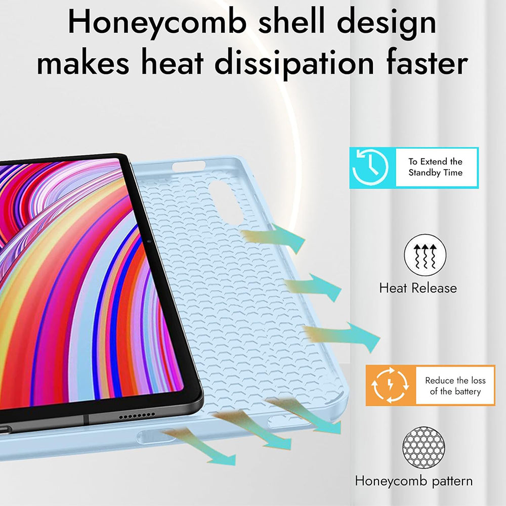 Hülle für Xiaomi Redmi Pad Pro / Pad / Pad Pro 5G, Techsuit, Flex Trifold, Matcha Grün