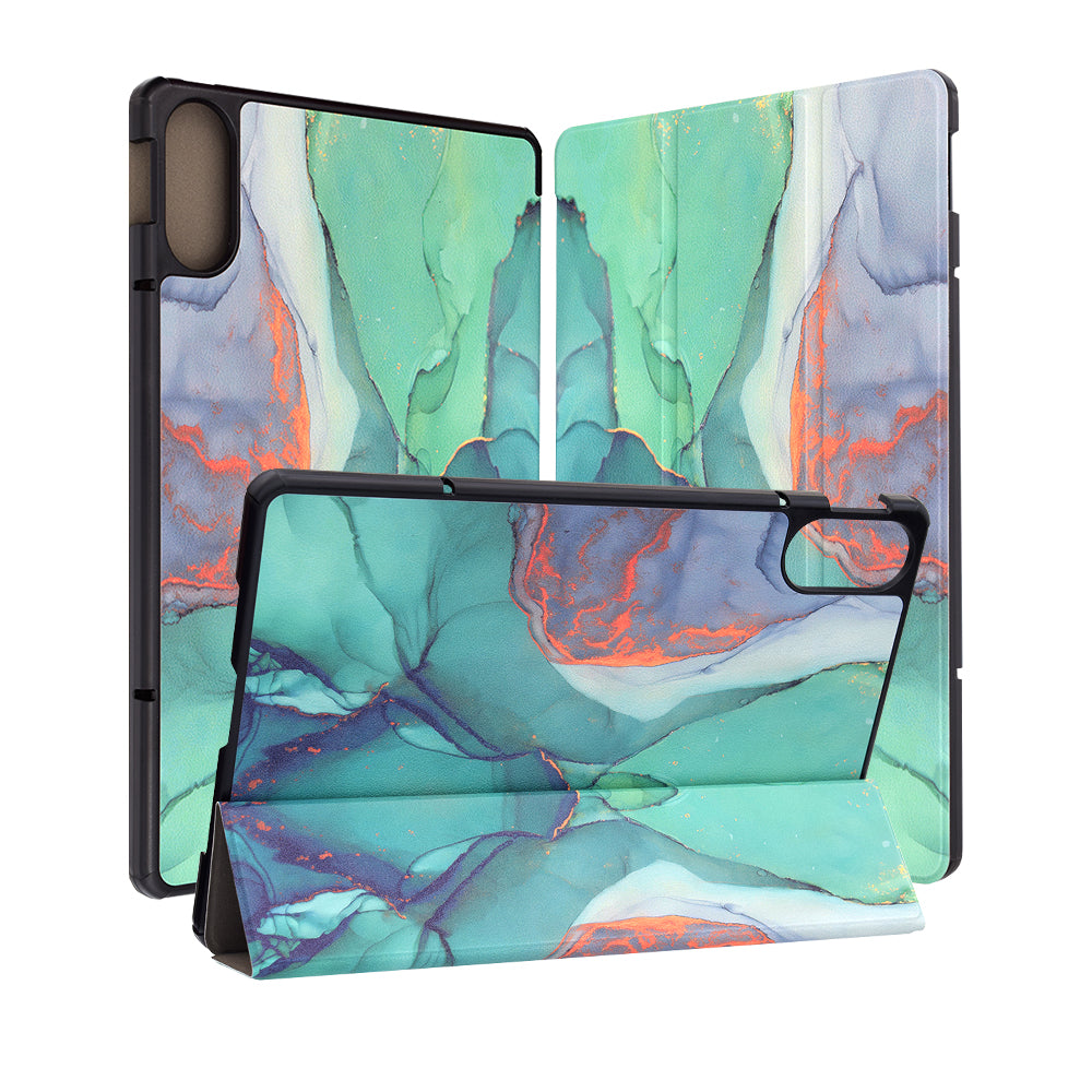 Hülle für Xiaomi Redmi Pad Pro / Pad / Pad Pro 5G, Techsuit, FoldPro Green Time, Mehrfarbig