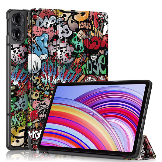Hülle für Xiaomi Redmi Pad Pro / Pad / Pad Pro 5G, Techsuit, FoldPro Urban Vibe, Mehrfarbig