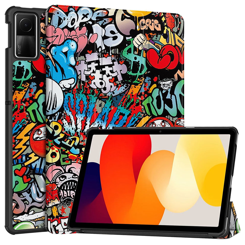 Hülle für Xiaomi Redmi Pad SE, Techsuit, FoldPro Urban Vibe, Mehrfarbig